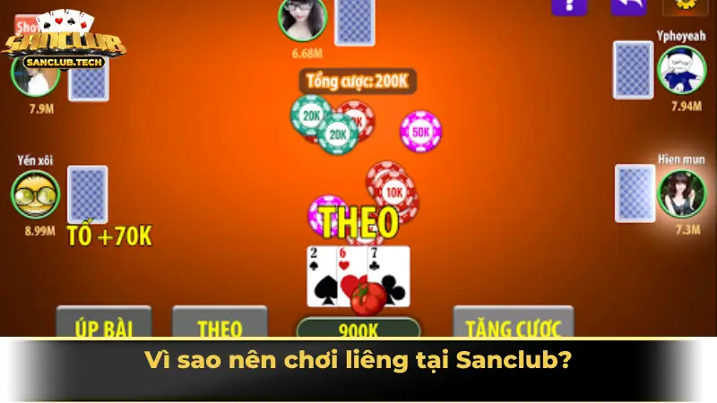 Trải nghiệm game bài Liêng Sanclub đỉnh cao cho tín đồ yêu thích kịch tính 4 Vì sao nên chơi liêng tại Sanclub?